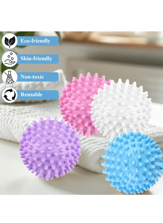 6 Pack Laundry Balls for Dryer, Dryer Balls Laundry Reusable, Dryer Ball Plastic Pellet Packs for Fabric Soften, Reduce Wrinkle and Less Static Cling - Image 3