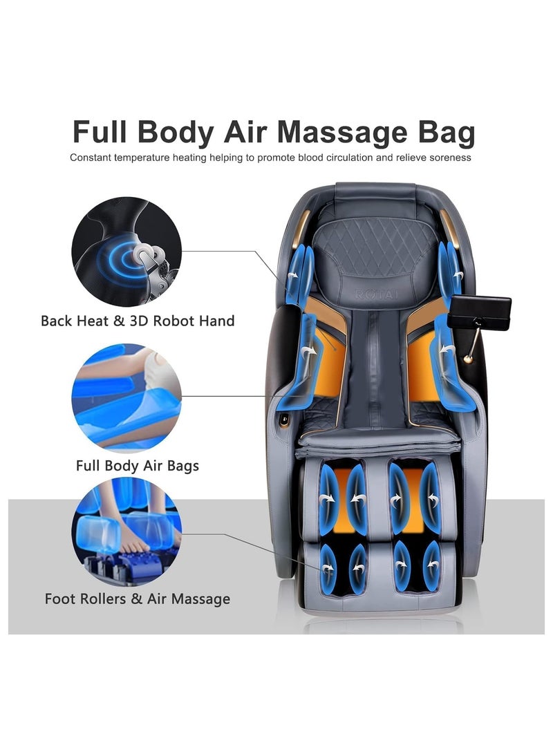 OZONE (5 Years Warranty) 4D Comfy Full Body Massage Chair OZ-1 | Zero Gravity Massage | Airbags | Heat Therapy | Recliner Function | Touch Screen Control | Full Body Shiatsu | Space Capsule - Image 4