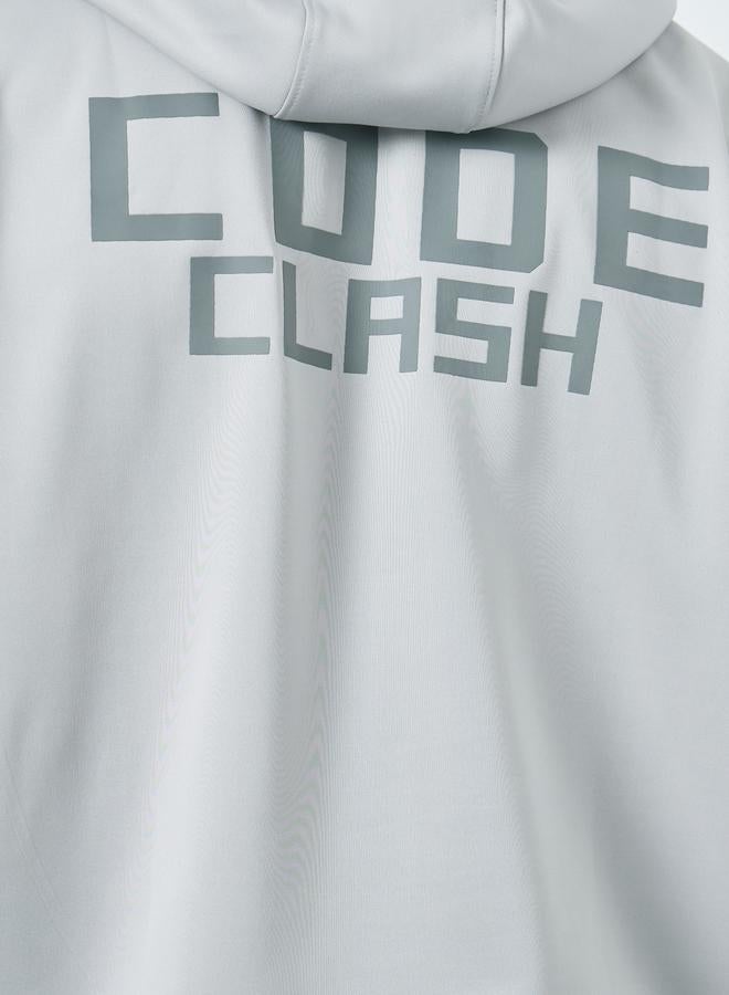 ستايلي هودي واسع من سكوبا بطبعة خلفية - Image 3