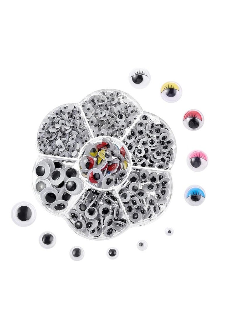 ليبرا 40 قطعة من عيون ماكرة 12 مم، ألوان متعددة الألوان - Image 3
