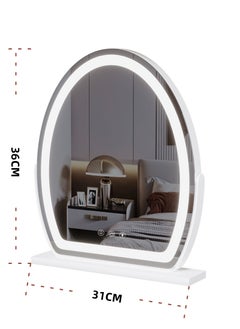 ETG Vanity Mirror with Lights, Large Makeup Mirror with Lights, LED Lighted Makeup Mirror, Touch Screen with 3-Color Lighting, Dimmable for Vanity Desk Tabletop, Bedroom  - Image 5