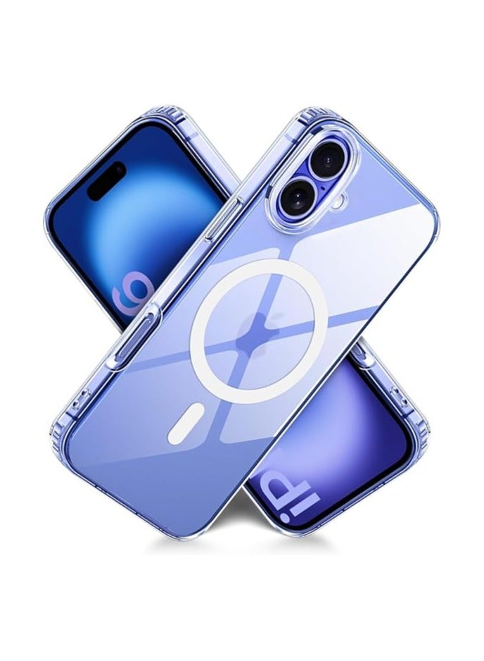 SYOSI Compatible with iPhone 16 Clear Phone Case, Ultra-Thin Anti-Fall Anti-Scratch Anti-Yellow Silicone Protective Cover, for Magsafe Charger, Transparent  6.3 inch Clear  - Image 2