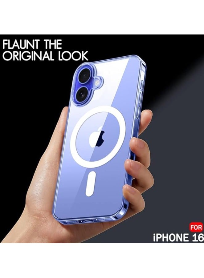 SYOSI Compatible with iPhone 16 Clear Phone Case, Ultra-Thin Anti-Fall Anti-Scratch Anti-Yellow Silicone Protective Cover, for Magsafe Charger, Transparent  6.3 inch Clear  - Image 4