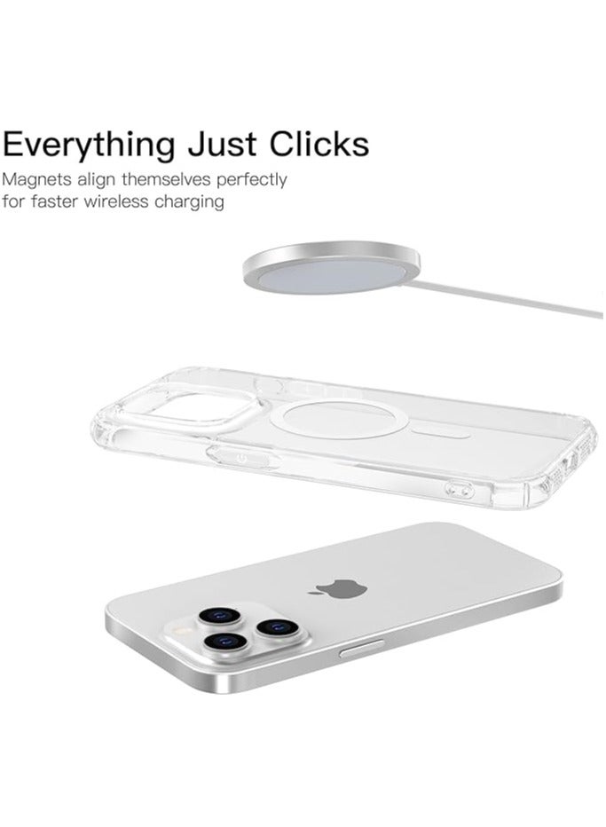 SYOSI Compatible with iPhone 16 Clear Phone Case, Ultra-Thin Anti-Fall Anti-Scratch Anti-Yellow Silicone Protective Cover, for Magsafe Charger, Transparent  6.3 inch Clear  - Image 5