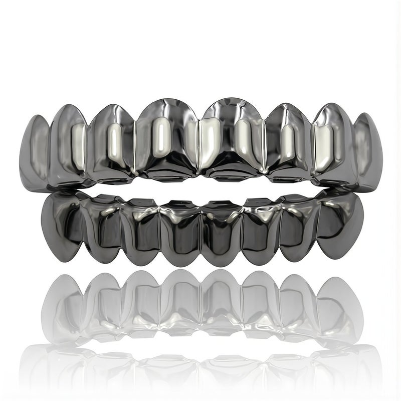 Fitting Smooth Grillz Top Bottom 8 Tooth Secure Fit No Slip Comfortable Wear - Image 2