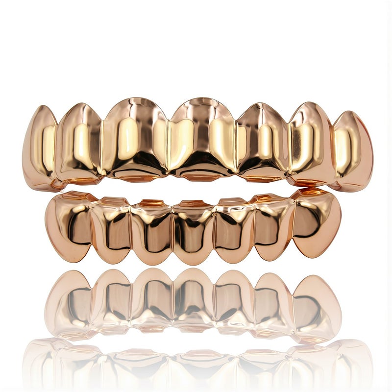 Fitting Smooth Grillz Top Bottom 8 Tooth Secure Fit No Slip Comfortable Wear - Image 5