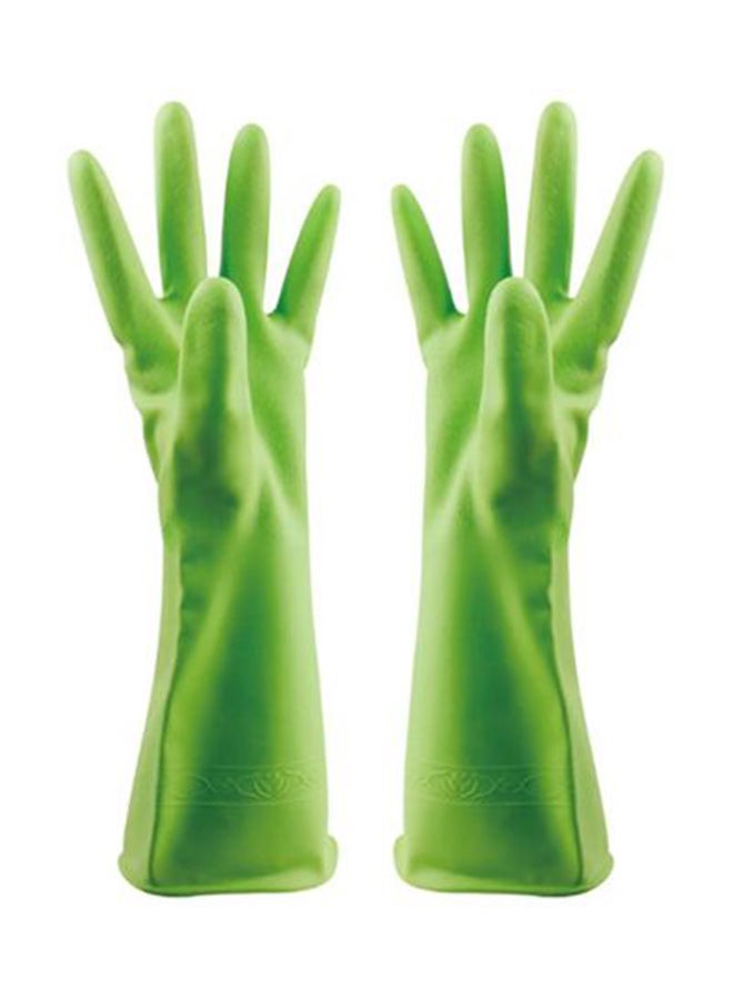 Multifunctional Cleaning Gloves Green L - Image 1