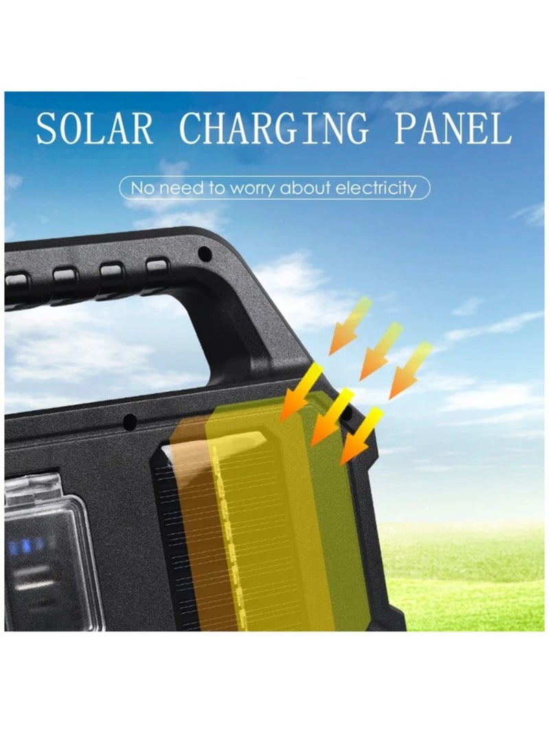Super Bright Solar LED Camping Lantern Waterproof Work Lights 6 Gear LED USB Rechargeable Searchlight 800LM - Image 3