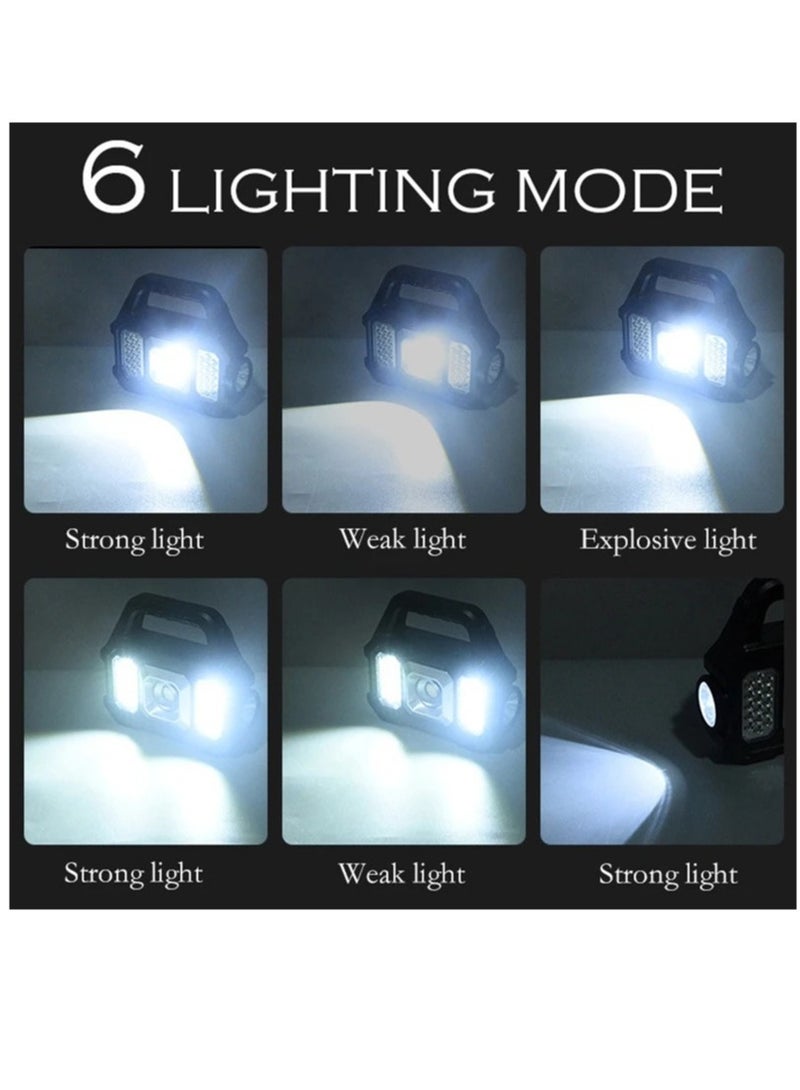 Super Bright Solar LED Camping Lantern Waterproof Work Lights 6 Gear LED USB Rechargeable Searchlight 800LM - Image 4