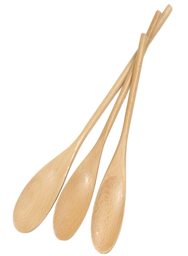 Chef Craft Select Beechwood Spoon Set, 10, 12, and 14 inch, Natural - Image 2