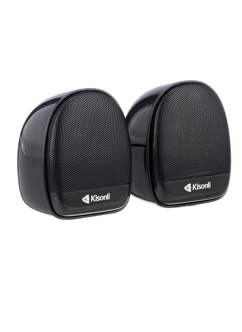 Kisonli - Computer Speaker KS-08 Mini USB Wired Speaker PC Speaker - Image 1