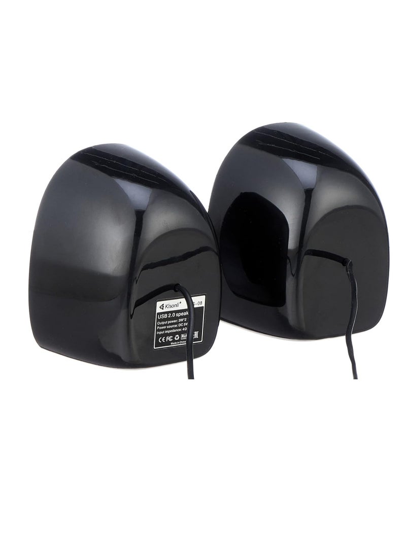 Kisonli - Computer Speaker KS-08 Mini USB Wired Speaker PC Speaker - Image 1