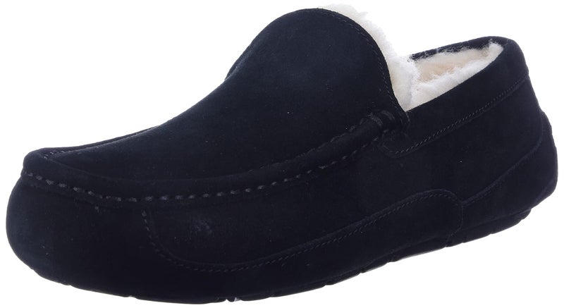 UGG Men's Ascot Slipper, Black, 07