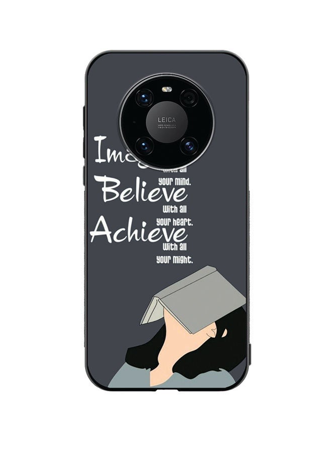 VR CREATIVE Protective Case Cover For Huawei Mate 40 Imagine Belive Achieve Design Multicolour - Image 1