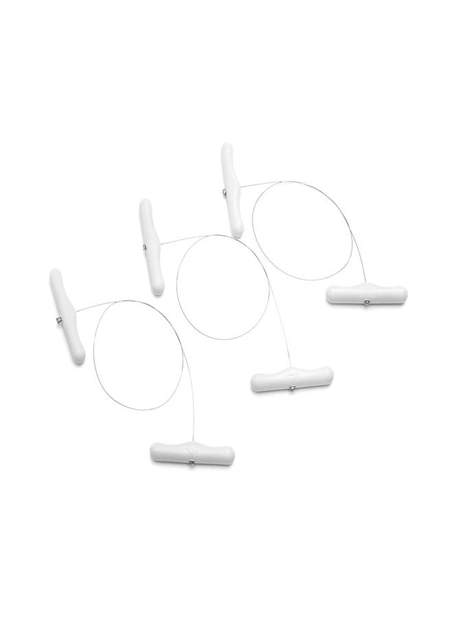 OFXDD Cheese Cutter with Wire - Stainless Steel Cheese Wire 23.62 Inch - Portable Cheese Cutter Wire with Handles for Soft and Hard - Wire Cheese Cutter Strings for Block and Slices, 3 Pcs - Image 1