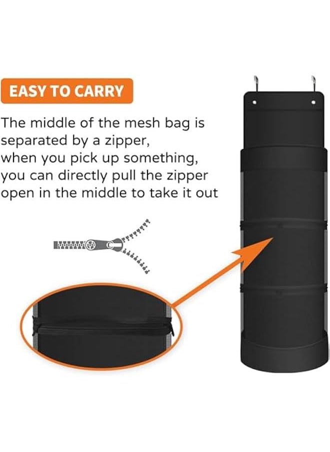 HOOKOR Hanging Organizer, Over The Door Hanging Sports Equipment and Ball Storage, Garage Sports Equipment Organizer for Hold Soccer, Basketball, Football, Volleyball and Swimming Gear  - Image 4