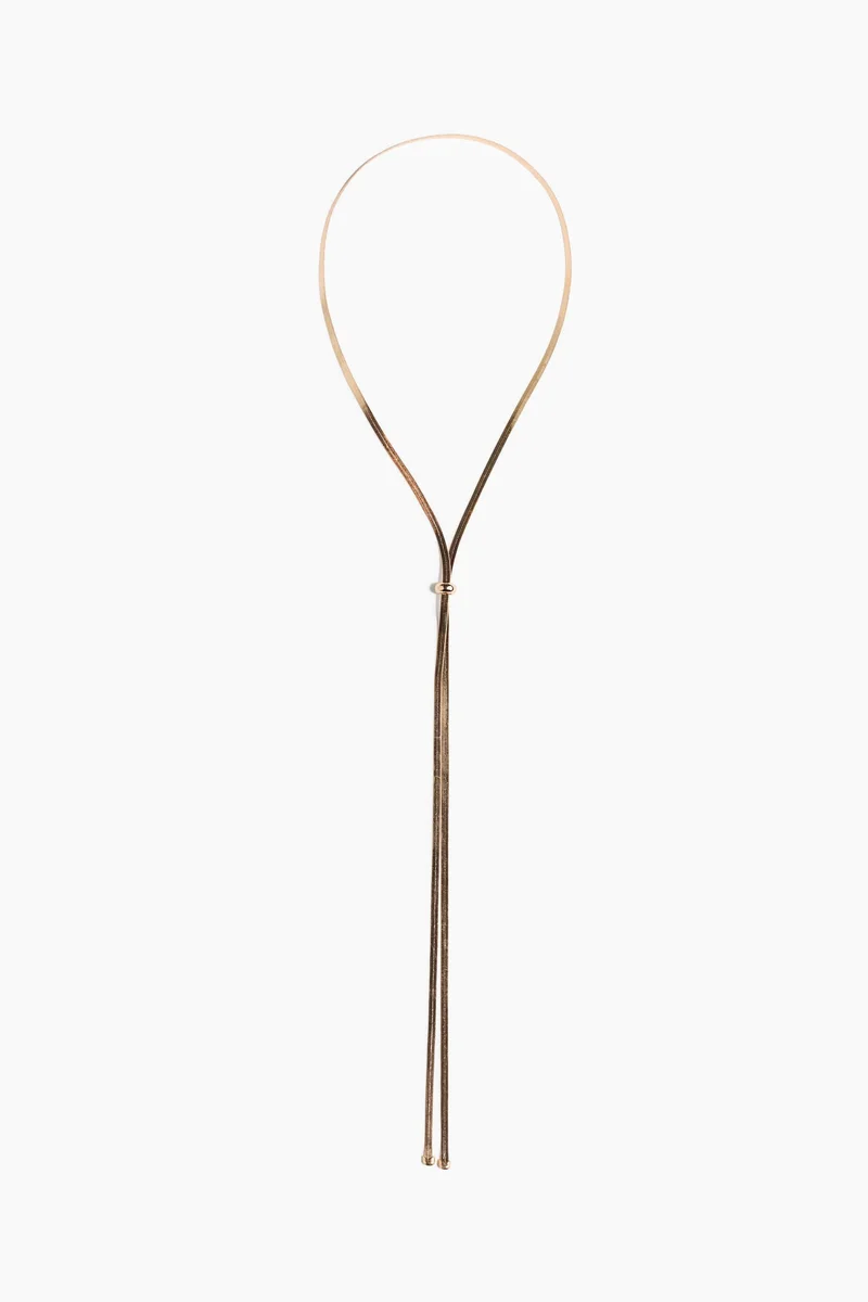 H&M Herringbone-chain lariat necklace