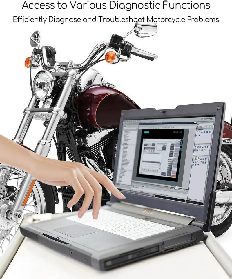 AUGREX 2 in 1 Motorcycle OBD2 Scanner Diagnostic Adapter Cable - Image 5