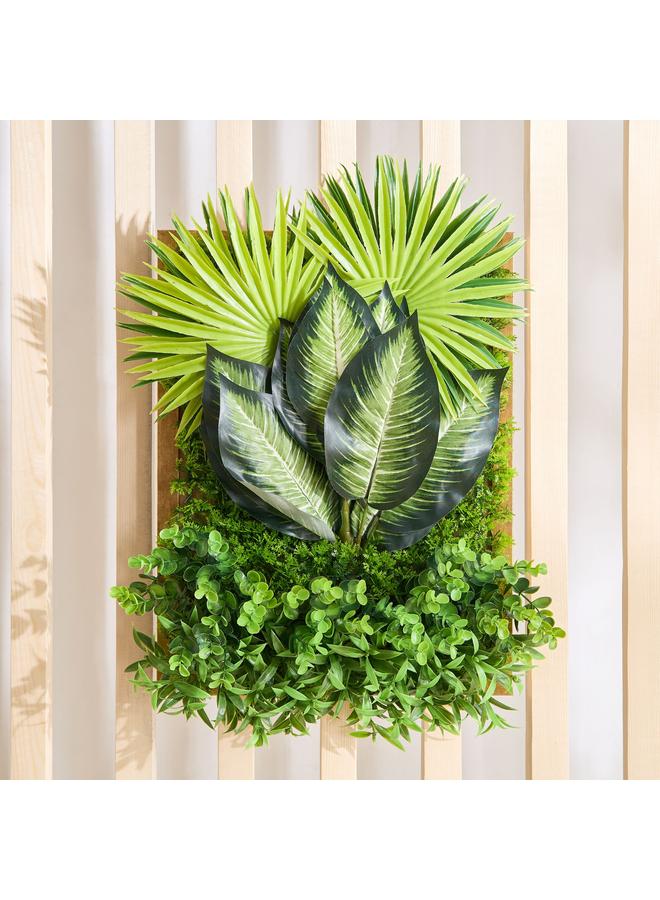 Home Box Ceilo Artificial Framed Grass Wall Panel - 35x8x45 cm  - Image 2