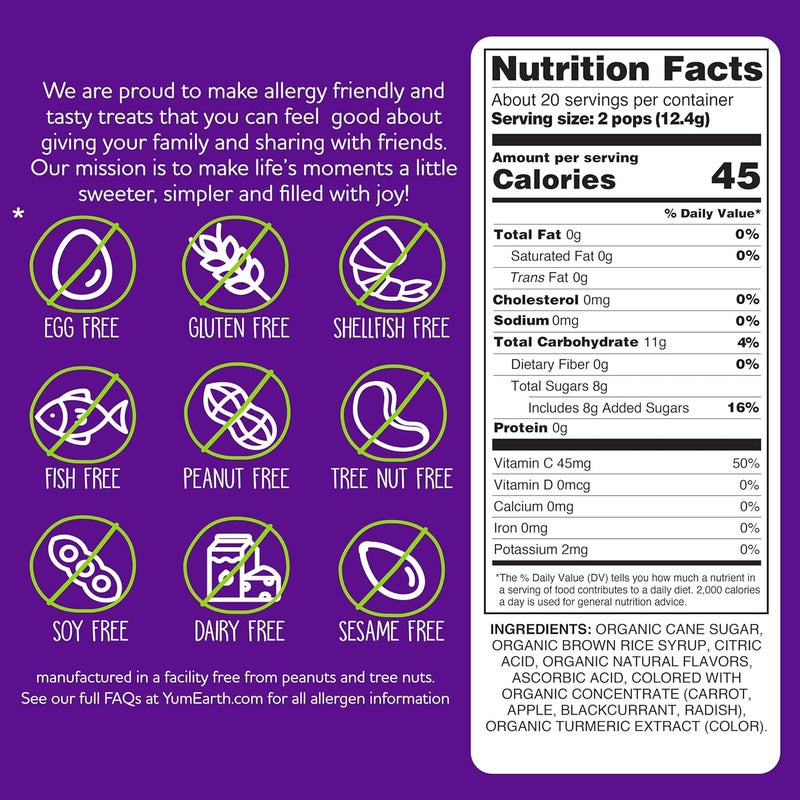 YumEarth Organic Halloween Lollipops - 40 Count - Image 3