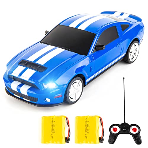 BDTCTK سيارة نموذجية عن بعد BDTCTK 1/24 فورد موستانج شيلبي GT500، ألعاب للأطفال والبالغين باللون الأزرق - Image 1
