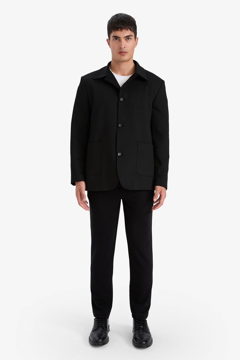 ديفاكتو بليزر رجالي بياقة بولو وقصّة عادية - Image 4