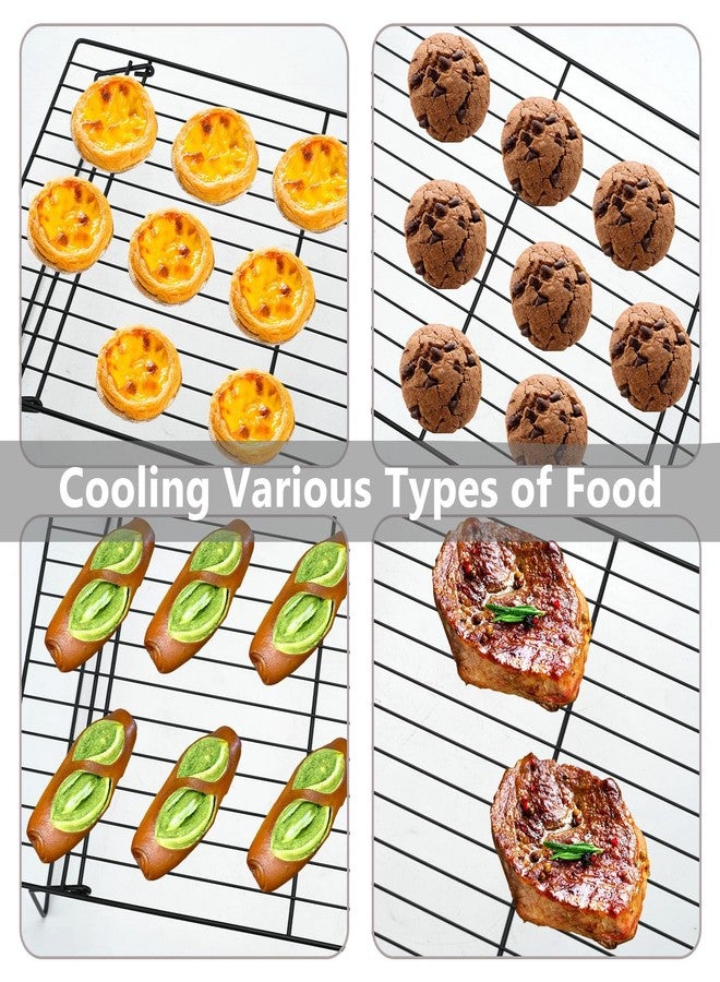 Zalaxt 3 PCS Baking Cooling Rack, Stainless Steel, Stackable 15.7 x 9.8 inch Cooking Cooling Racks for Roasting Grilling - Image 5