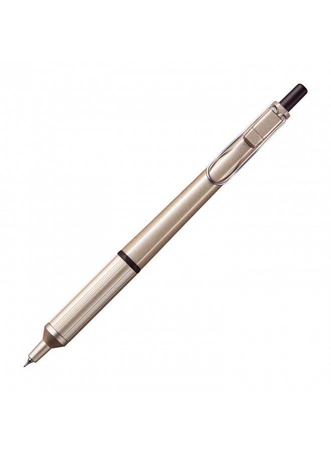 Uni قلم حبر جاف uni Jetstream EDGE بسُمك 0.28 مم، جسم ذهبي شامباني (SXN100328.25) - Image 1