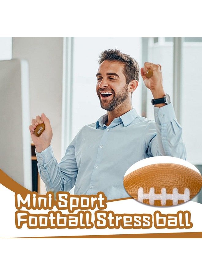 LovesTown كرة ضغط كرة القدم 28 قطعة 2.2 × 1.4 بوصة كرات ضغط للتخفيف من التوتر كرة فوم رياضية كرة قدم لملء حقائب الهدايا وزينة حفلات أعياد الميلاد وألعاب الحمام ومكافآت المدارس - Image 4