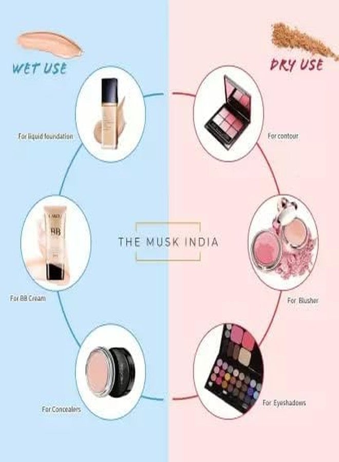 SUNISA BB and CC Cream Foundation With Mushroom Head Air Cushion 20g And 2 In 1 Beauty Blender Super Soft Heart Shape Makeup Sponge Puff - Image 5