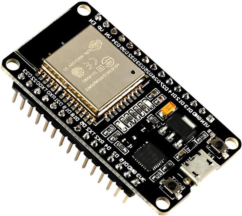 AiTrip 5 قطع ESP-WROOM-32 ESP32 ESP-32S لوحة تطوير 2.4GHz مزدوجة الوضع واي فاي + بلوتوث مع معالج دقيق مزدوج النواة مدمج مع هوائي RF AMP فلتر AP STA متوافق مع Arduino IDE - Image 3