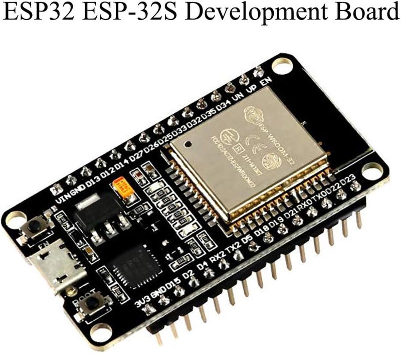 AiTrip 5 قطع ESP-WROOM-32 ESP32 ESP-32S لوحة تطوير 2.4GHz مزدوجة الوضع واي فاي + بلوتوث مع معالج دقيق مزدوج النواة مدمج مع هوائي RF AMP فلتر AP STA متوافق مع Arduino IDE - Image 2