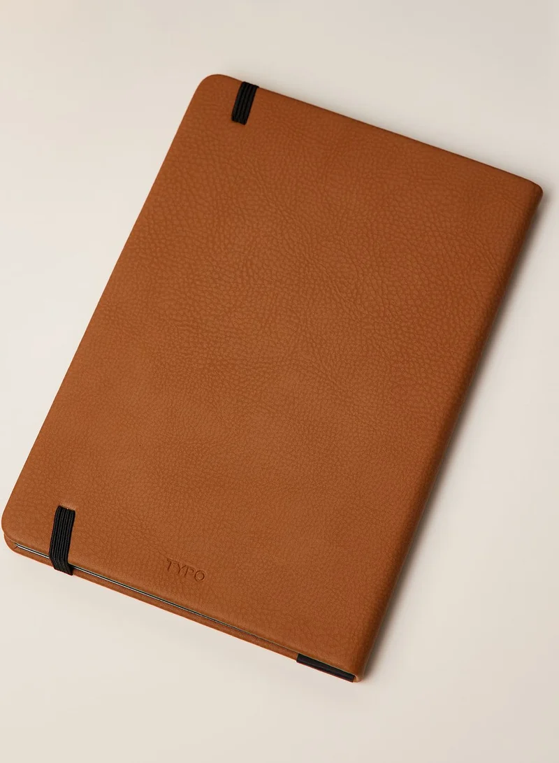 Typo A5 Brown Journal Elastic Closure