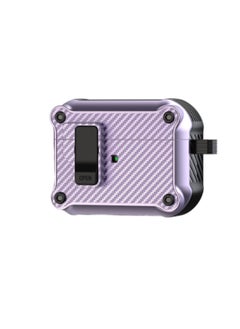 Purple Airpods Pro 2nd Generation Protective Shockproof Soft Silicone Protective Case, Protective Earphone Box Bluetooth Earphone Box