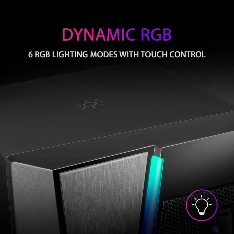 مارس_جيمنج مارس جيمنج MS7، مكبر صوت RGB، بلوتوث 5.0 + مقبس 3.5، صوت DSP 20 واط، أسود - Image 5