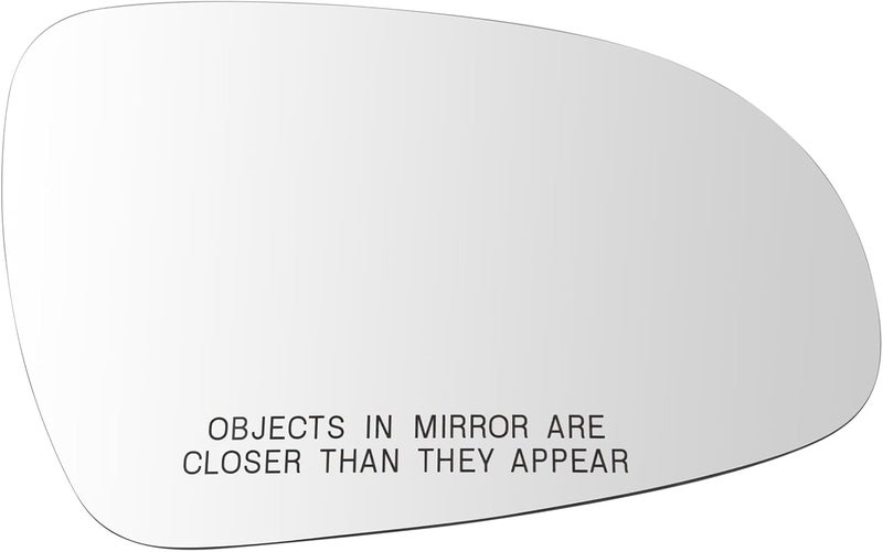 TRQ Passenger Side Mirror Glass Heated Convex Snap On Compatible with 2017-2022 Kia Sportage KI1325124 - Image 1