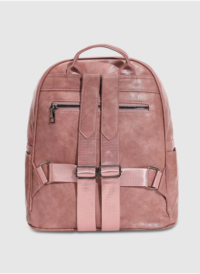 Haute Sauce Studded Backpack - Nude Pink