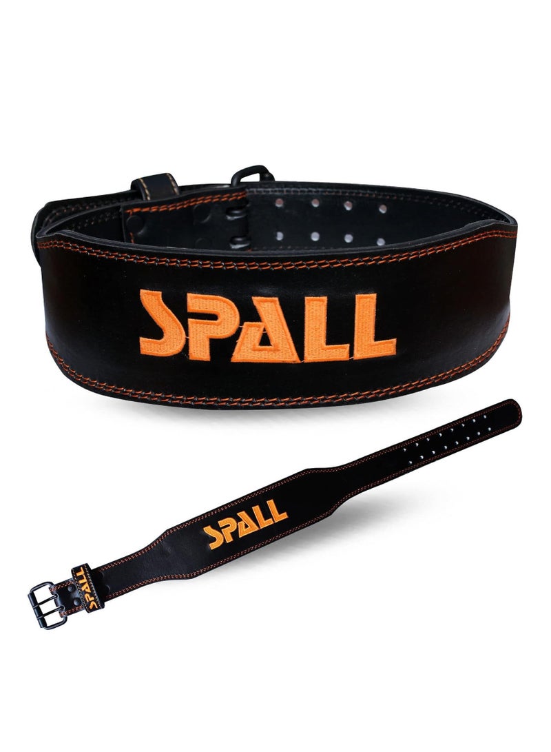 Spall Weight Lifting Leather Belt Adjustable 6 Inch Home Body Waist Strength Training Squat Gym Excercise Workout Fitness Weight Lifting Equipment - Image 1