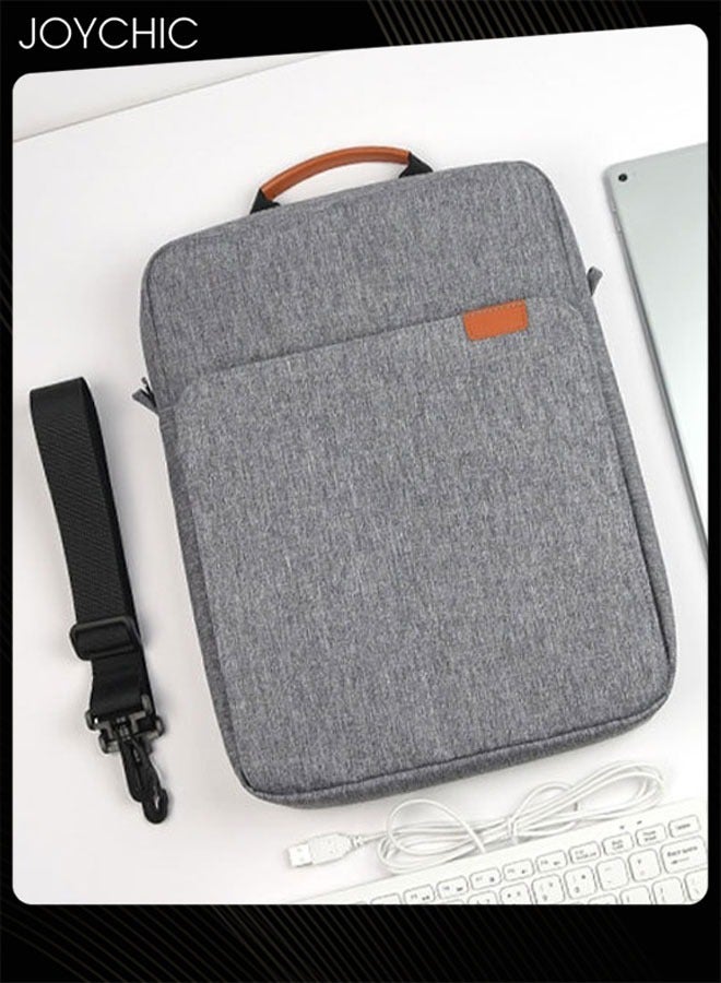 Joychic 13 inch Oxford Waterproof Tablet Carrying Case Wear-resistant Electronic Accessories Organizer with Pockets for Men Women School Office Work——Grey - Image 3