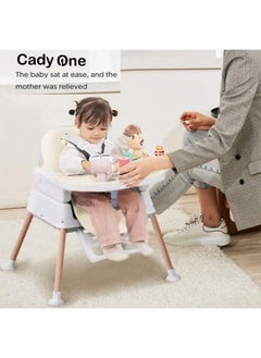 Arababy 7-In-1 Adjustable And Foldable, 5-Point Safety Belt Toddler Baby Dining Chair  - Image 3