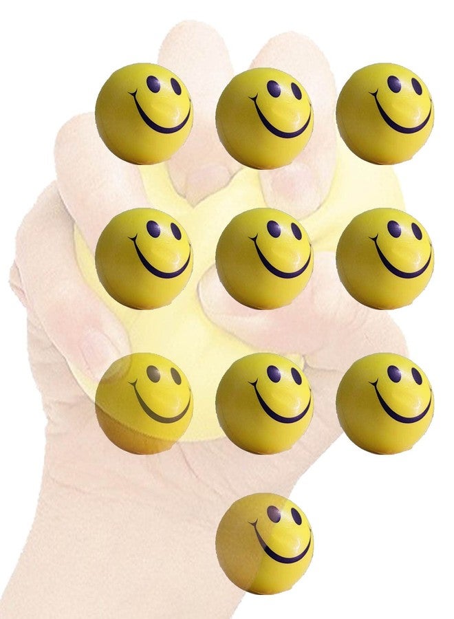 Awadh- Smile face Squeeze Ball Soft Ball | Fingers Exercise Ball |Soft Ball | Hand Exercise Ball Pack of 10 Ball - Image 1
