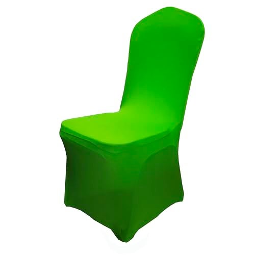 iEventStar Spandex Dining Chair Cover Covers Slipcovers for Wedding Banquet (Green) - Image 3
