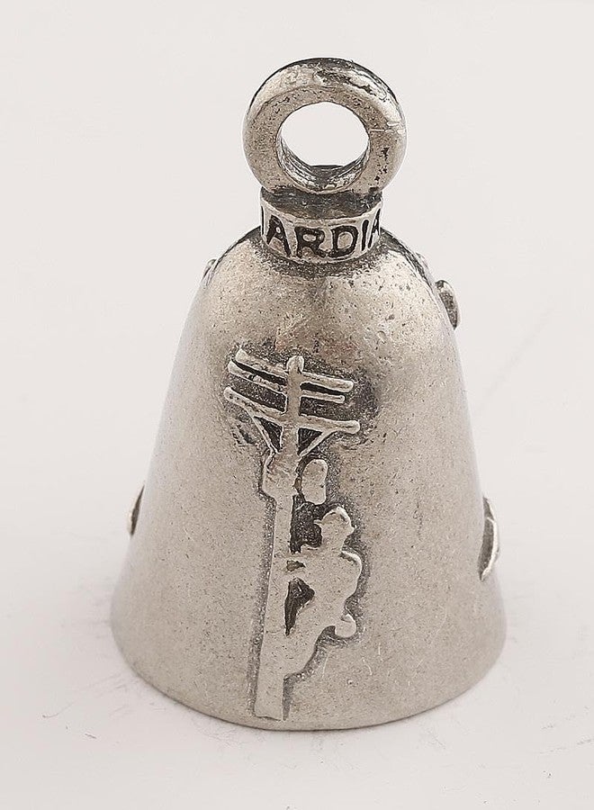 Guardian Bell Lineman Good Luck Bell w/Keyring & Black Velvet Gift Bag | Motorcycle Bell | Lead-Free Pewter | Good Luck Gift to Friends & Family | Bike Bell | Made in USA - Image 3