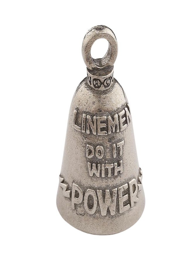Guardian Bell Lineman Good Luck Bell w/Keyring & Black Velvet Gift Bag | Motorcycle Bell | Lead-Free Pewter | Good Luck Gift to Friends & Family | Bike Bell | Made in USA - Image 1