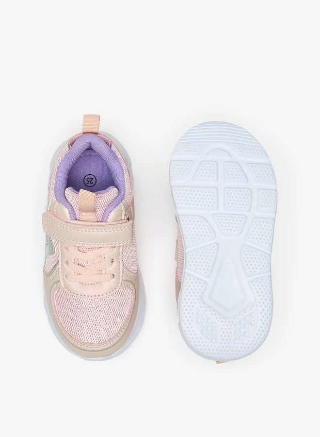 فلورا بيلا من شو إكسبرس Applique Detail Sneakers with Hook and Loop Closure