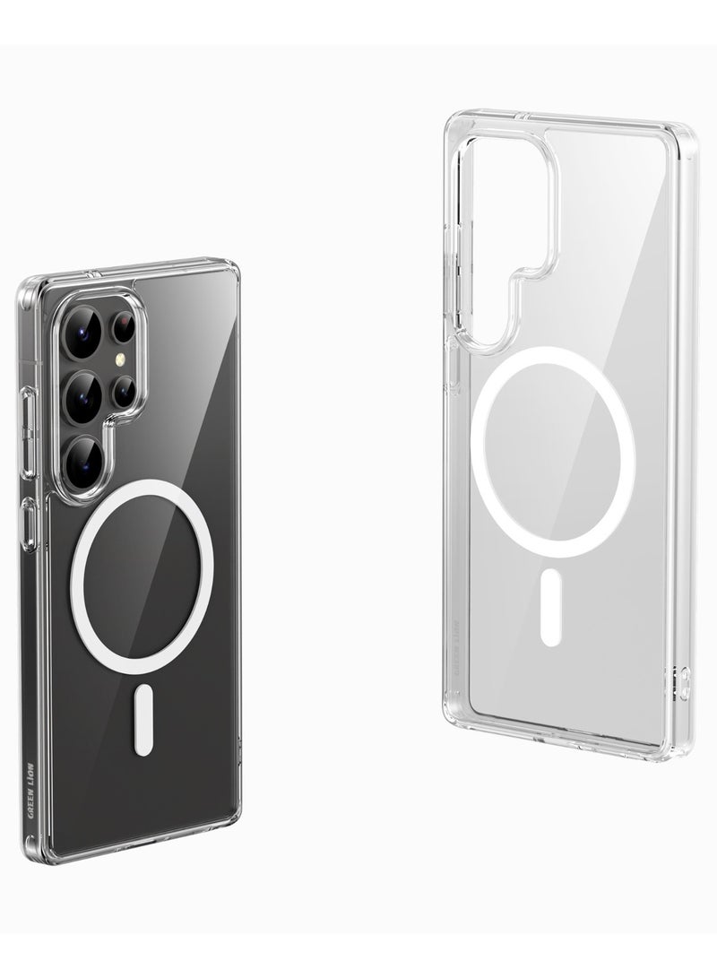 GREEN LION Galaxy S25 Ultra Magsafe Case Crystal Clear / Strong Magnets/ Comfortable Grip /Anti-Scratch / Drop Protection / Raised Edge / Precise Cutouts / Flexible Back Cover - Clear - Image 1