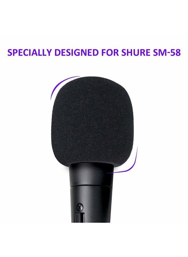 YOUSHARES SM58 Pop Filter Compatible with Shure SM58 Microphone, SM58S SM58-LC Ball Type Mic to Reduce Wind Noises, Windscreen Microphone Cover (6 Pack） - Image 5