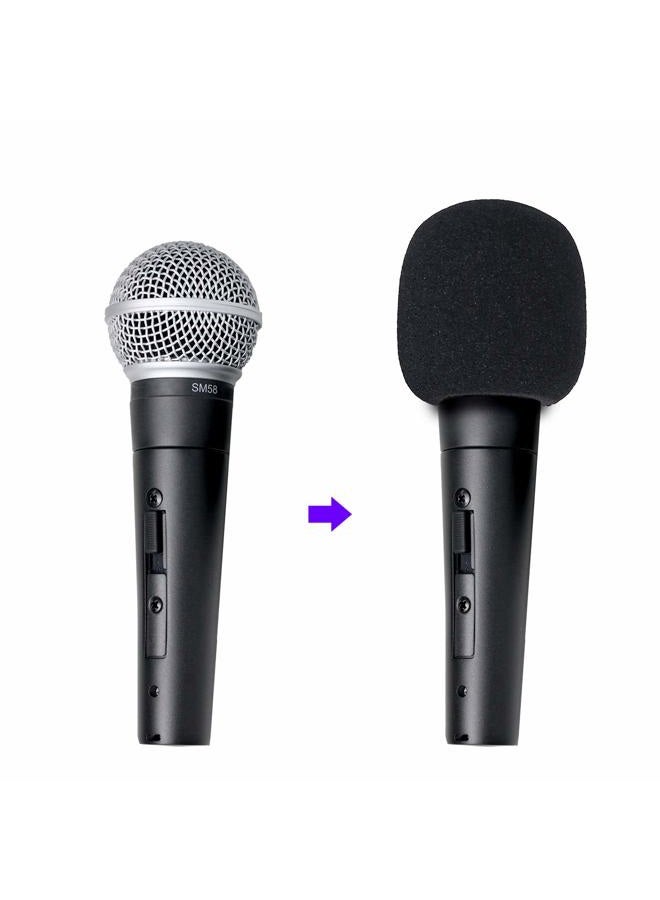 YOUSHARES SM58 Pop Filter Compatible with Shure SM58 Microphone, SM58S SM58-LC Ball Type Mic to Reduce Wind Noises, Windscreen Microphone Cover (6 Pack） - Image 3