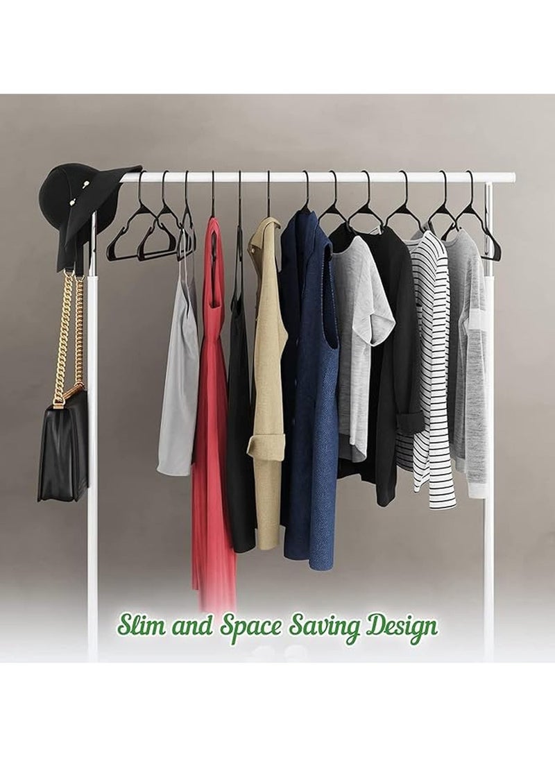 Master Gold 12 Pack 41cm Plastic Clothes Hangers | Heavy Duty and Durable Clothes and Coat Hangers | Lightweight Space Saving Clothes Hanger Standard Size Ideal for Everyday Use (Black) - Image 3