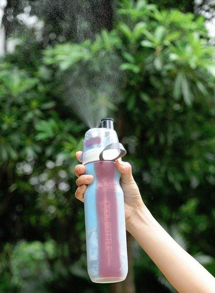Generic Insulated Keep Cool Mist Spray Gym Bottle Sport Water Bottle - Image 2